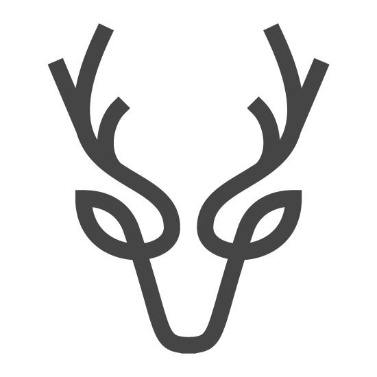 deerのロゴ正方形顔ロゴのみ